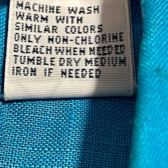 Westbound Petite 100% Linen Blue Button Front Top Women's Sz PL S1055-01 - Picture 10 of 11